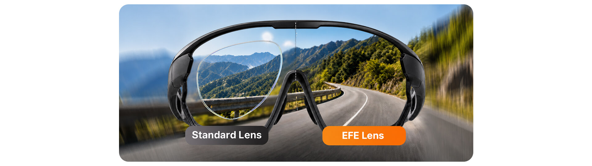 Standard lens vs EFE lens clarity comparison