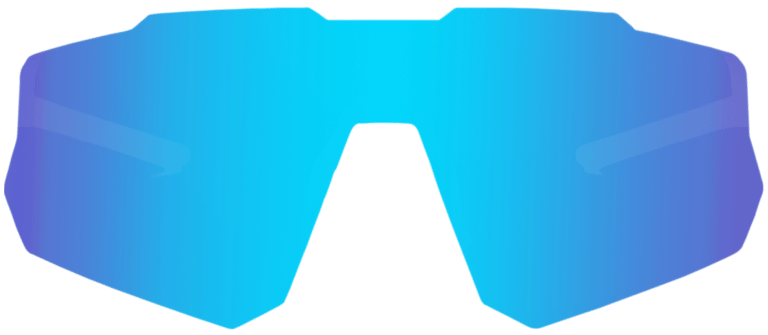 Light-adaptive lens outdoors — iridescent blue